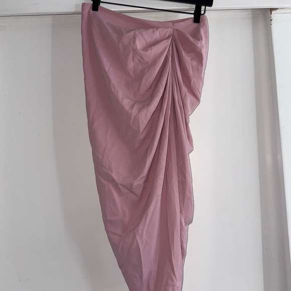 2/$15 SHEIN Soft Pink Draped Maxi Skirt - Picture 1 of 4